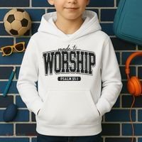 Made To Worship Christian Kids Hoodie thumb 2