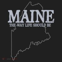 Maine The Way Life Should Be State Pride Women's Sweatshirt thumb 2