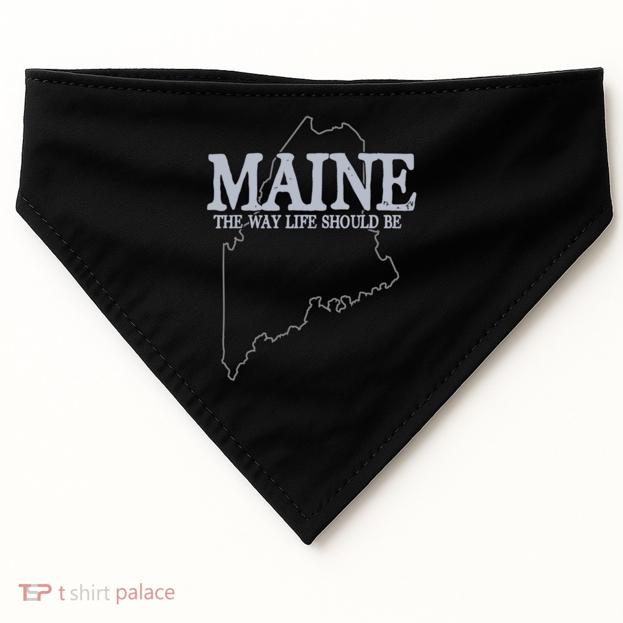 Maine The Way Life Should Be State Pride USA-Made Doggie Bandana
