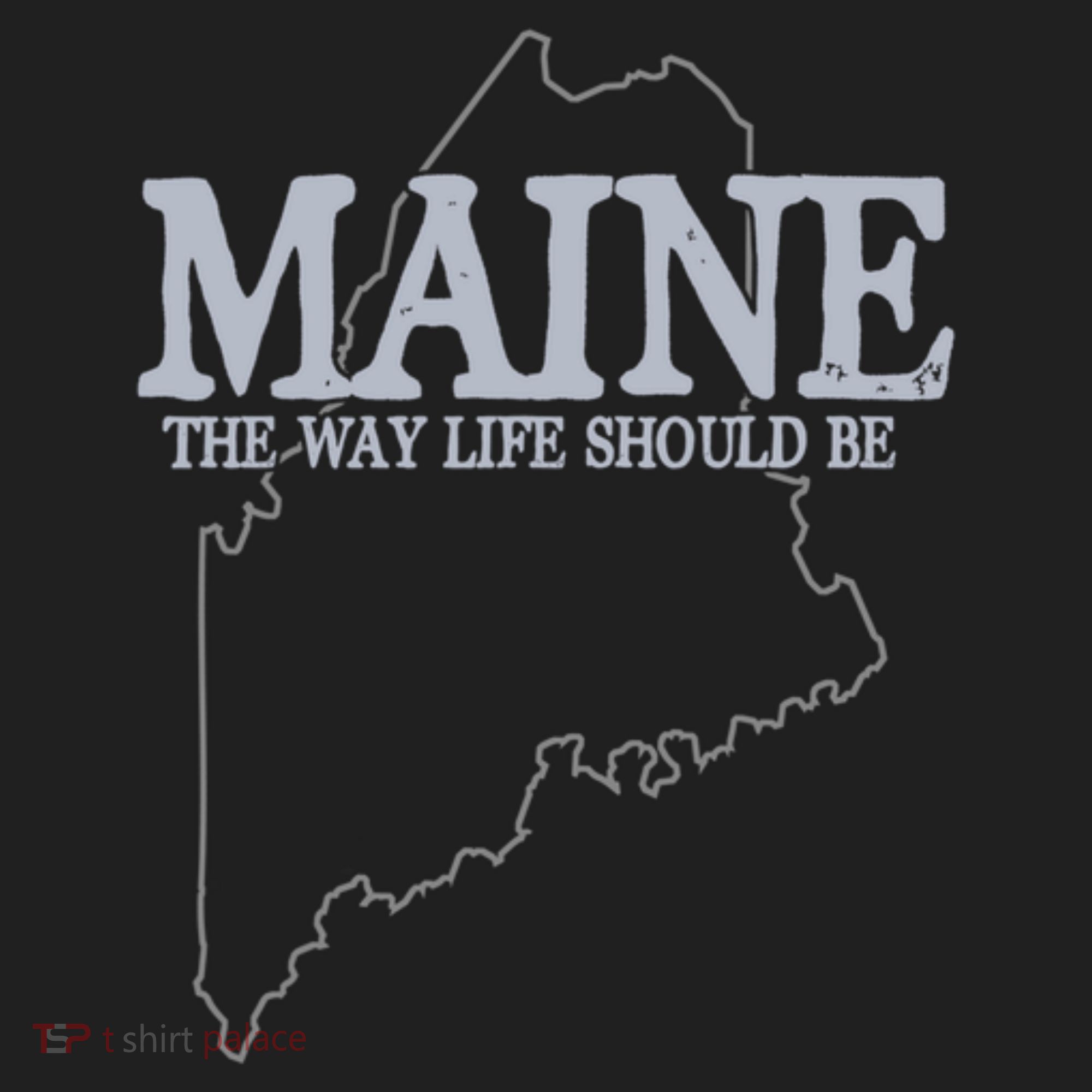 Maine The Way Life Should Be State Pride Golf Towel