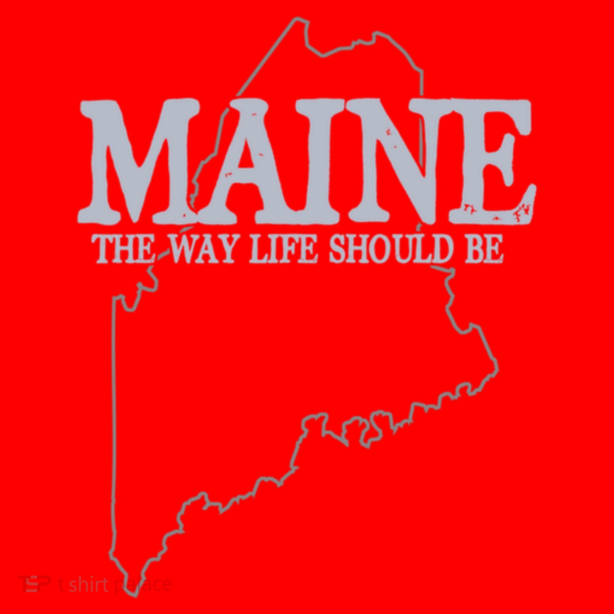 Maine The Way Life Should Be State Pride Santa Hat