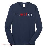 mtWTFss Days of the Week Red WTF Logo Long Sleeve Shirt thumb 0