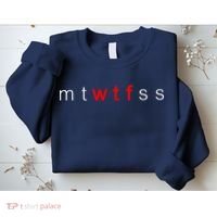 mtWTFss Days of the Week Red WTF Logo Sweatshirt thumb 2