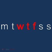 mtWTFss Days of the Week Red WTF Logo Sweatshirt thumb 3