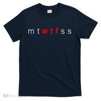 mtWTFss Days of the Week Red WTF Logo T-Shirt thumb 0