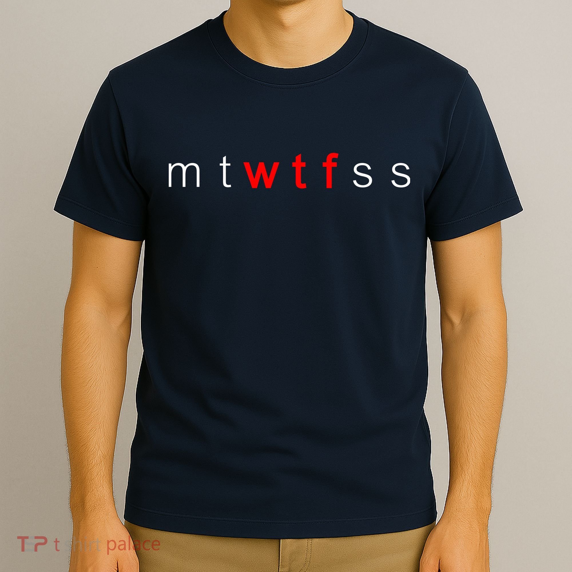 mtWTFss Days of the Week Red WTF Logo T-Shirt