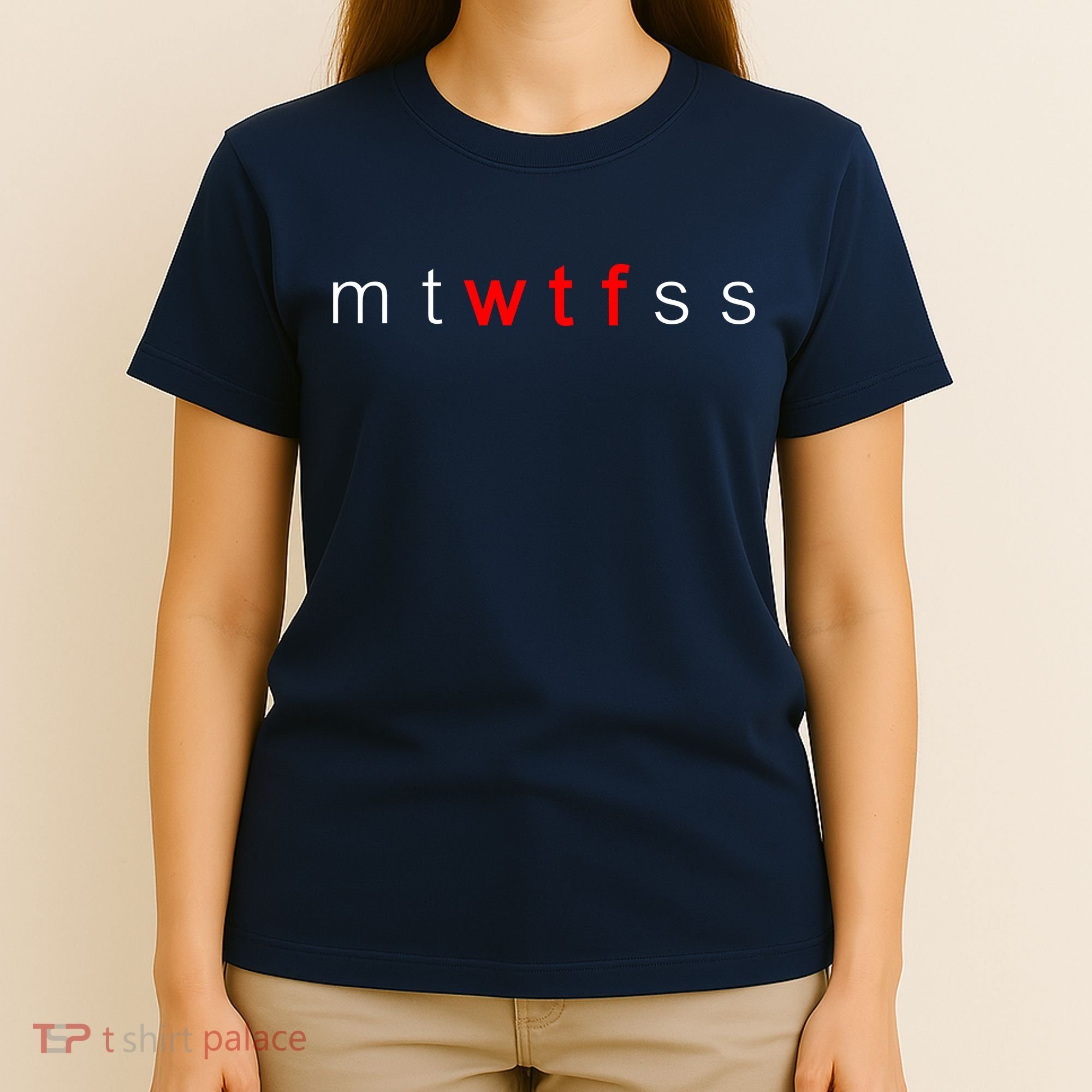 mtWTFss Days of the Week Red WTF Logo T-Shirt