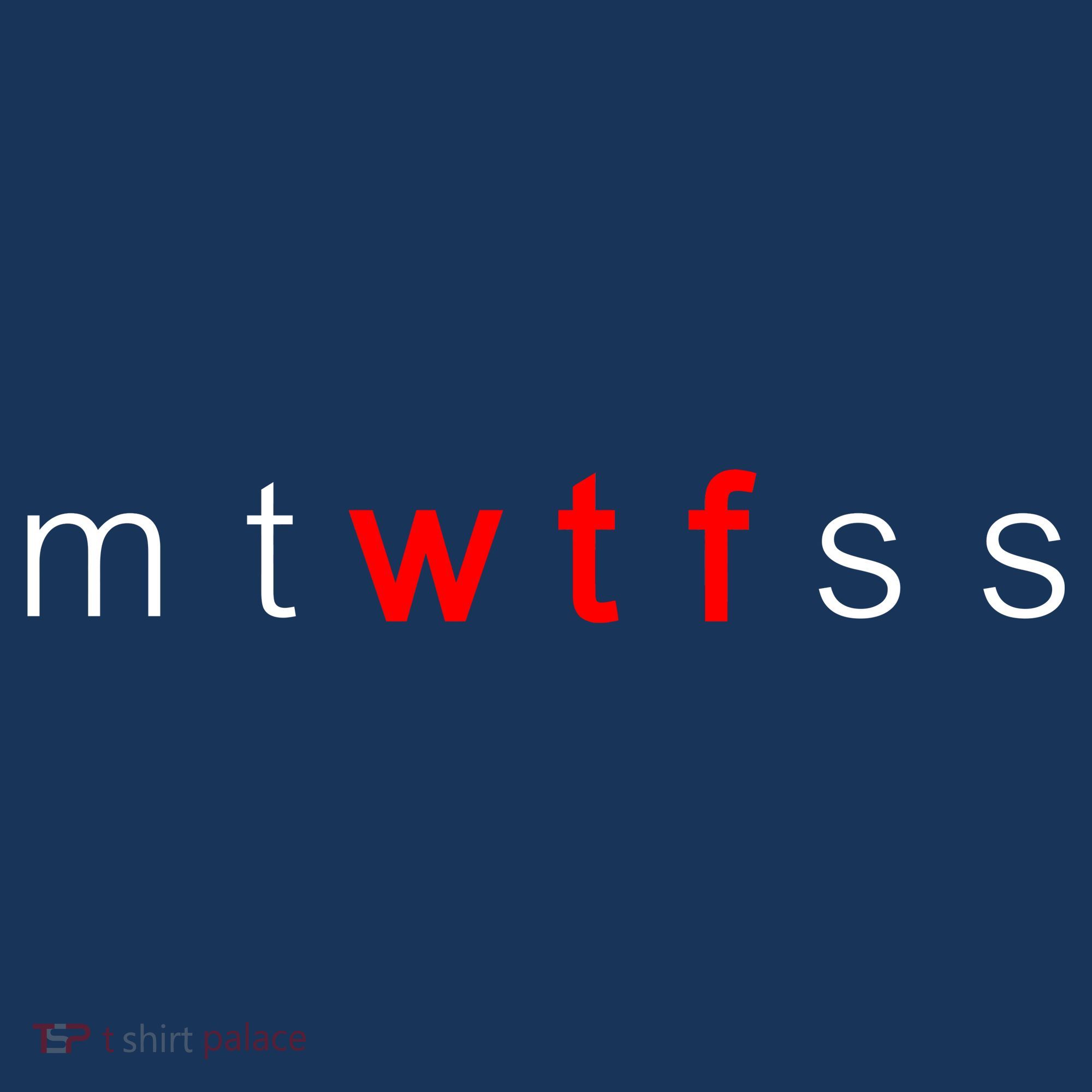 mtWTFss Days of the Week Red WTF Logo Women's Hoodie