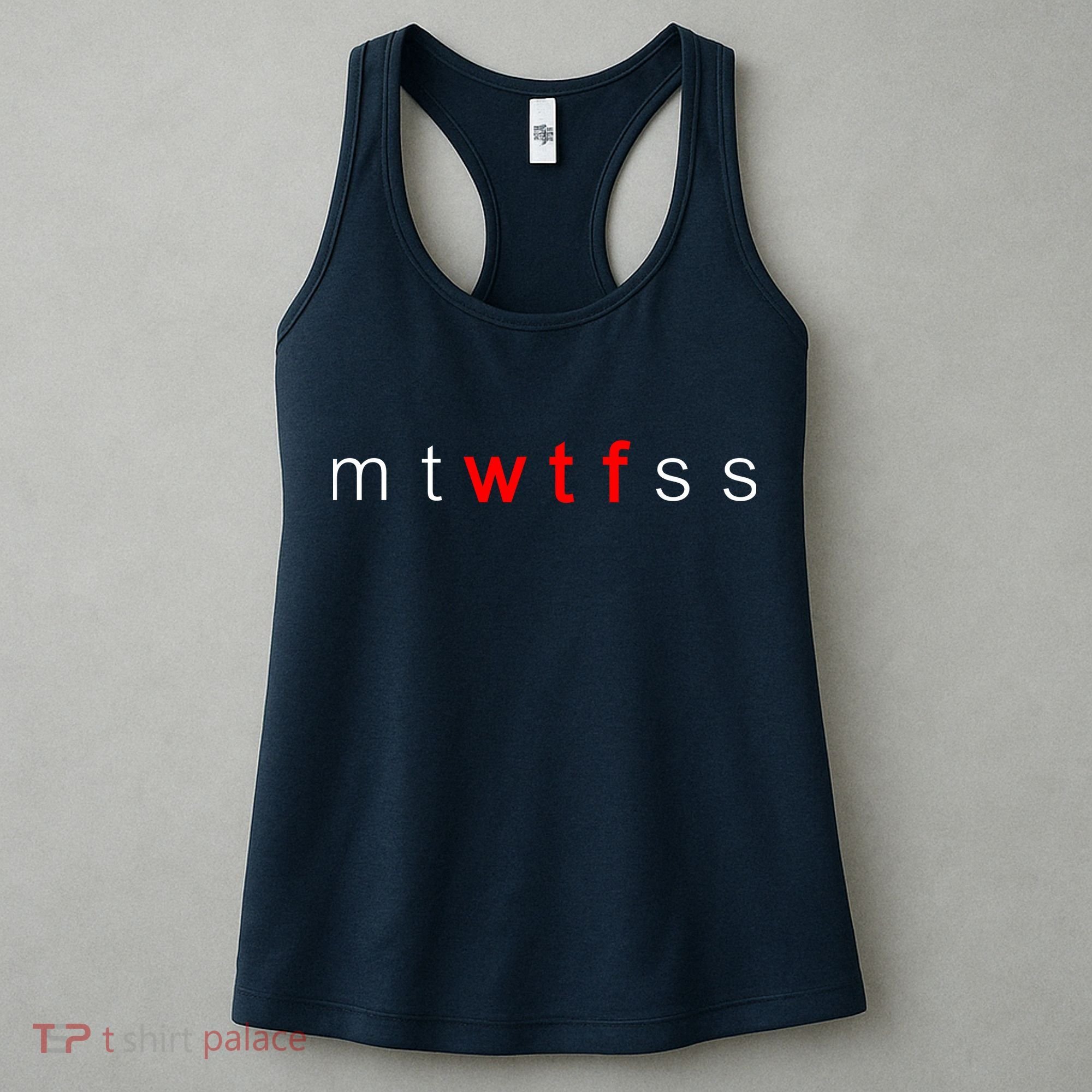 mtWTFss Days of the Week Red WTF Logo Women's Tank Top