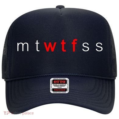 mtWTFss Days of the Week Red WTF Logo Hat
