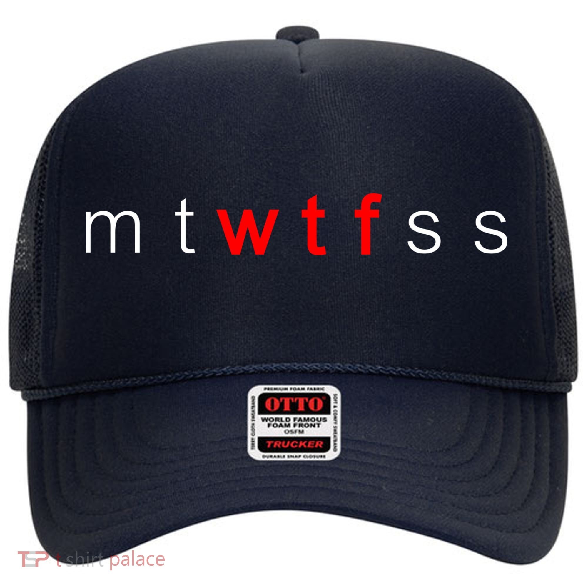 mtWTFss Days of the Week Red WTF Logo Hat