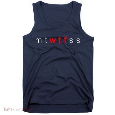 mtWTFss Days of the Week Red WTF Logo Tank Top