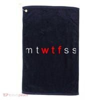 mtWTFss Days of the Week Red WTF Logo Golf Towel thumb 0