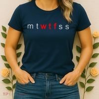 mtWTFss Days of the Week Red WTF Logo Women's T-Shirt thumb 2