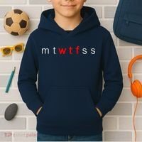 mtWTFss Days of the Week Red WTF Logo Kids Hoodie thumb 2