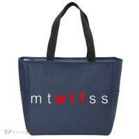 mtWTFss Days of the Week Red WTF Logo Tote Bag thumb 0
