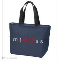 mtWTFss Days of the Week Red WTF Logo Tote Bag thumb 3