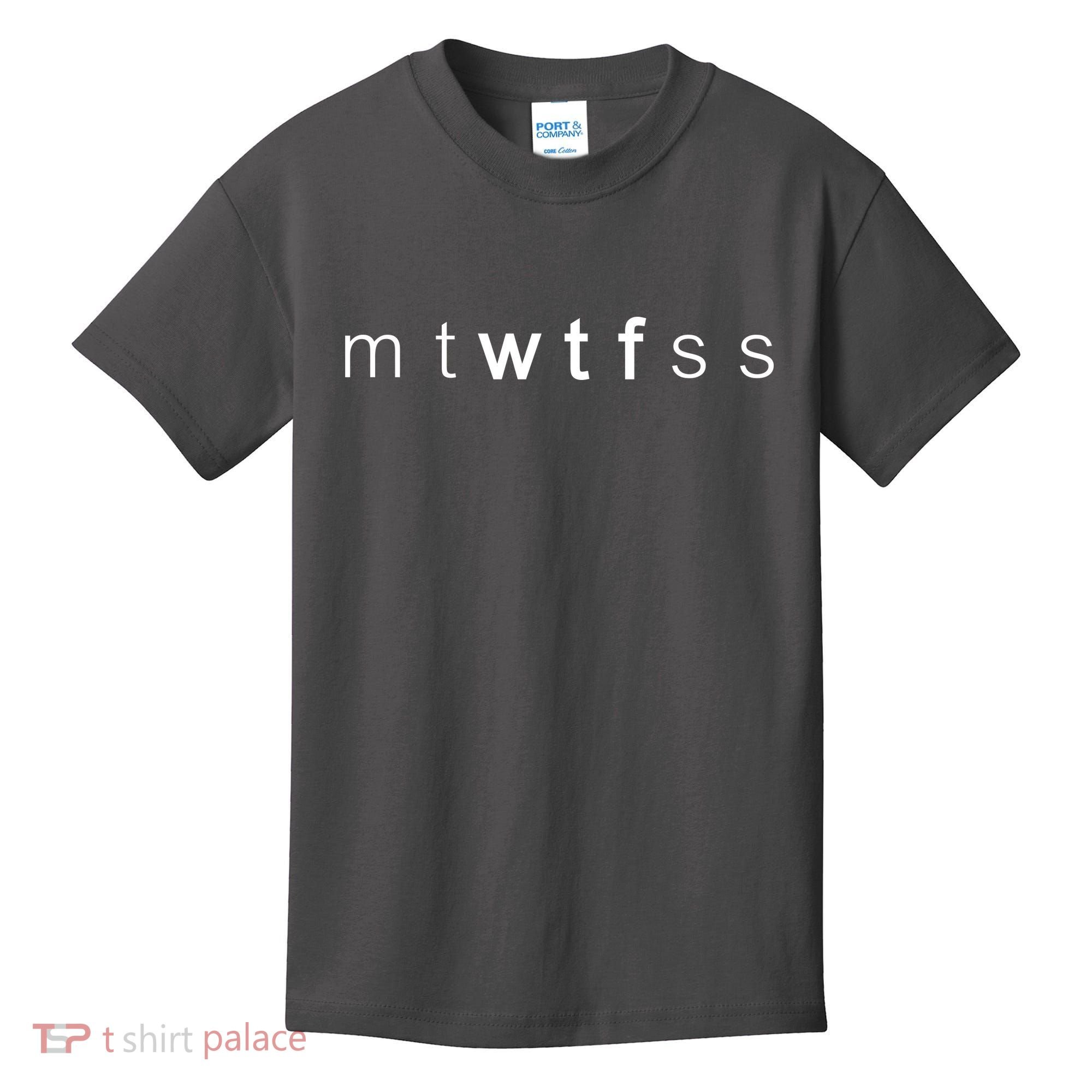 mtWTFss Days of the Week WTF Kids T-Shirt