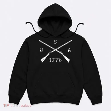 Muzzleloader Usa 1776 Flintlock Muzzleloading Rifle Hoodie