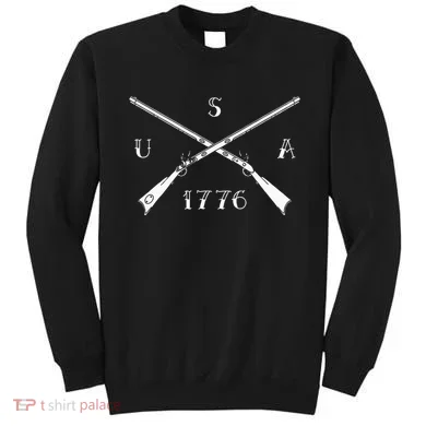 Muzzleloader Usa 1776 Flintlock Muzzleloading Rifle Sweatshirt