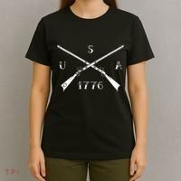 Muzzleloader Usa 1776 Flintlock Muzzleloading Rifle T-Shirt thumb 4