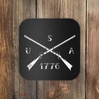 Muzzleloader Usa 1776 Flintlock Muzzleloading Rifle Coaster thumb 0
