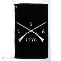 Muzzleloader Usa 1776 Flintlock Muzzleloading Rifle Golf Towel thumb 0