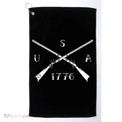 Muzzleloader Usa 1776 Flintlock Muzzleloading Rifle Golf Towel