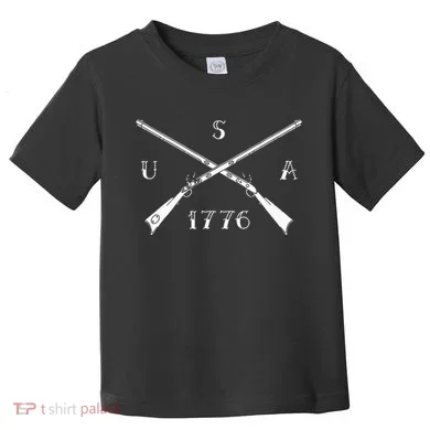 Muzzleloader Usa 1776 Flintlock Muzzleloading Rifle Toddler T-Shirt