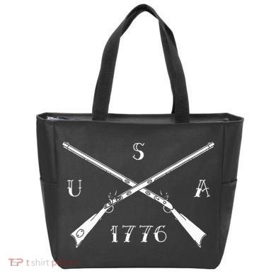 Muzzleloader Usa 1776 Flintlock Muzzleloading Rifle Tote Bag