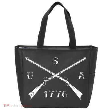 Muzzleloader Usa 1776 Flintlock Muzzleloading Rifle Tote Bag