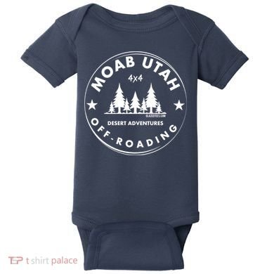 Moab Utah 4x4 Off Road Retro Adventures Baby Bodysuit