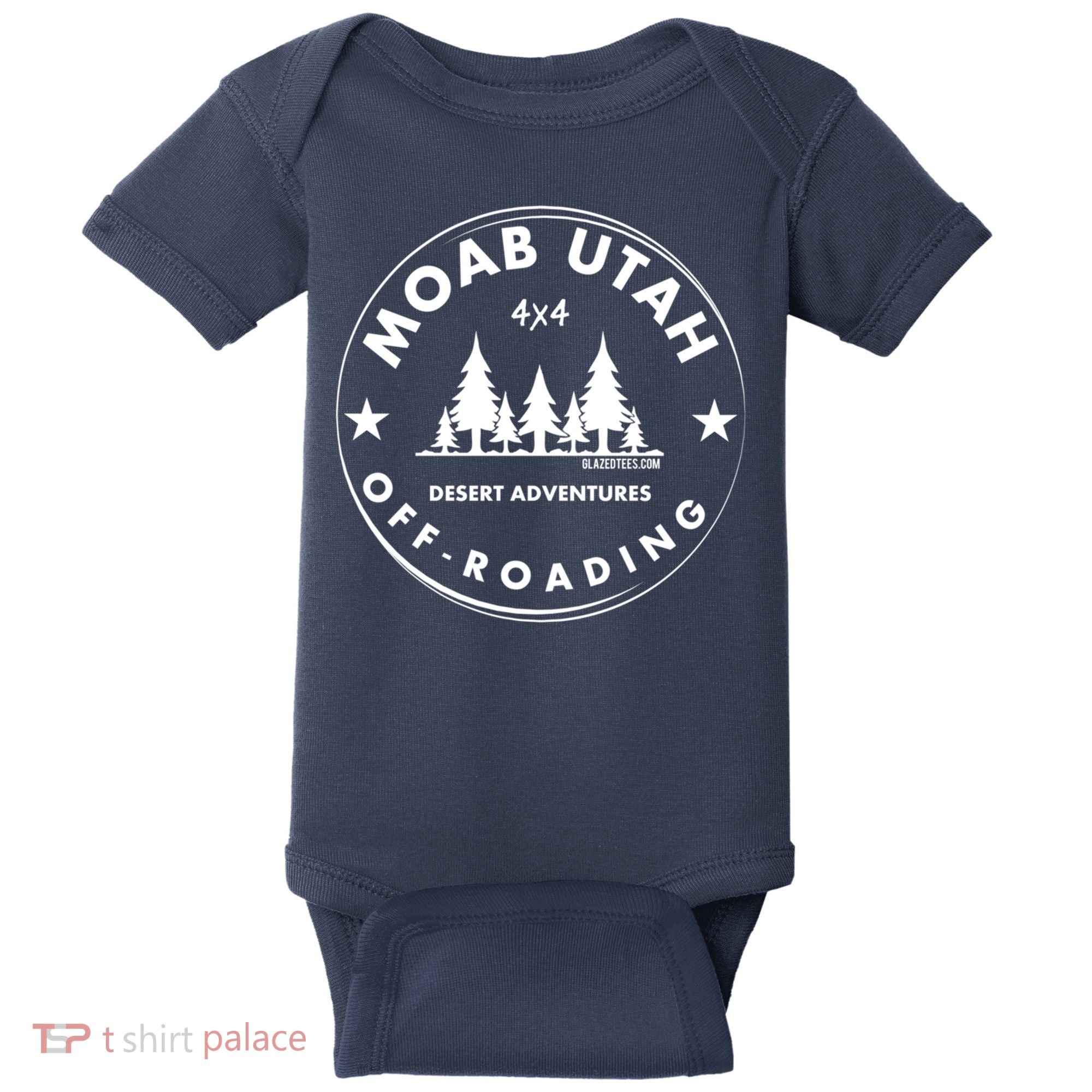 Moab Utah 4x4 Off Road Retro Adventures Baby Bodysuit