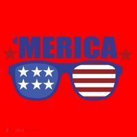 Merica USA 4th Of July Santa Hat thumb 1