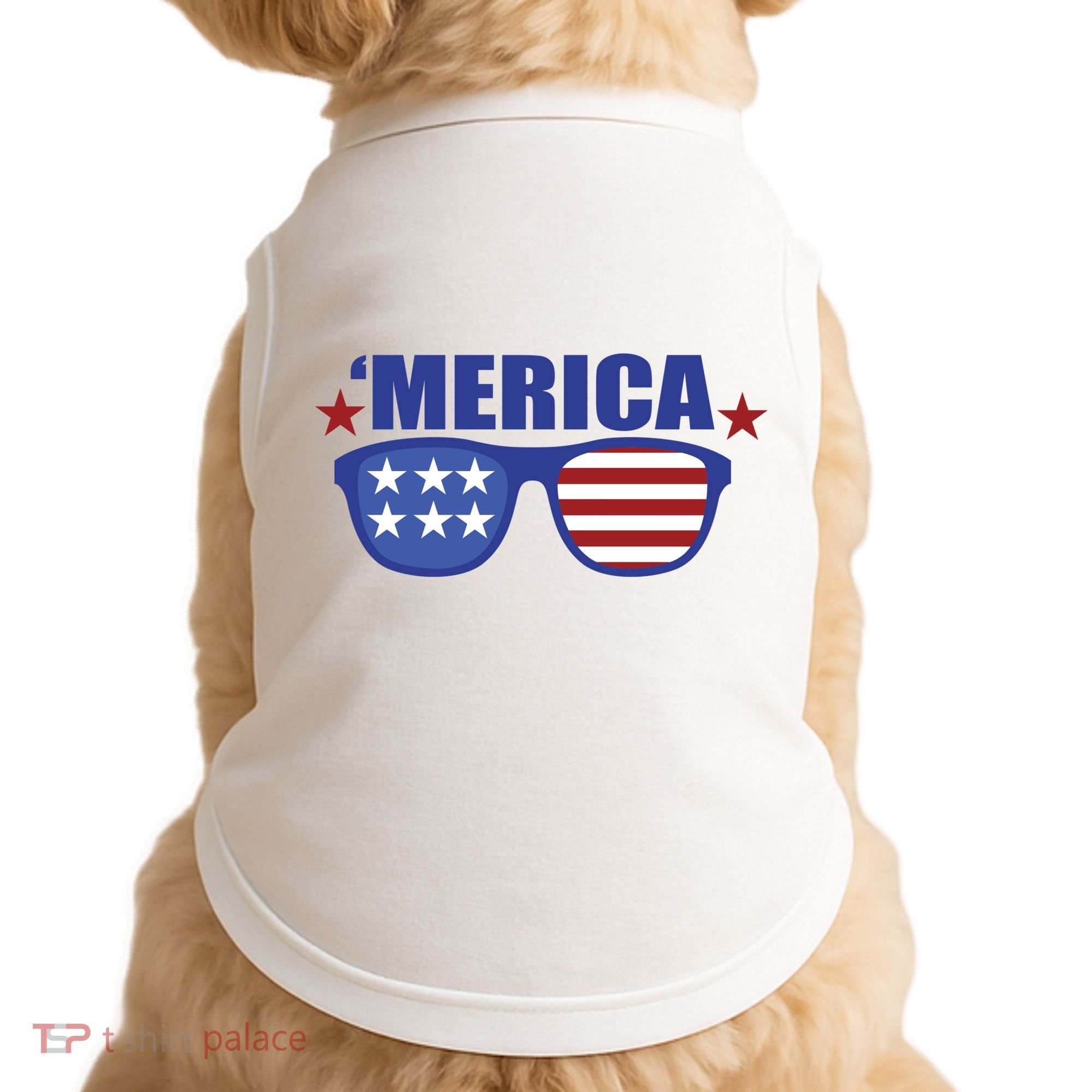 Merica USA 4th Of July Doggie Tank