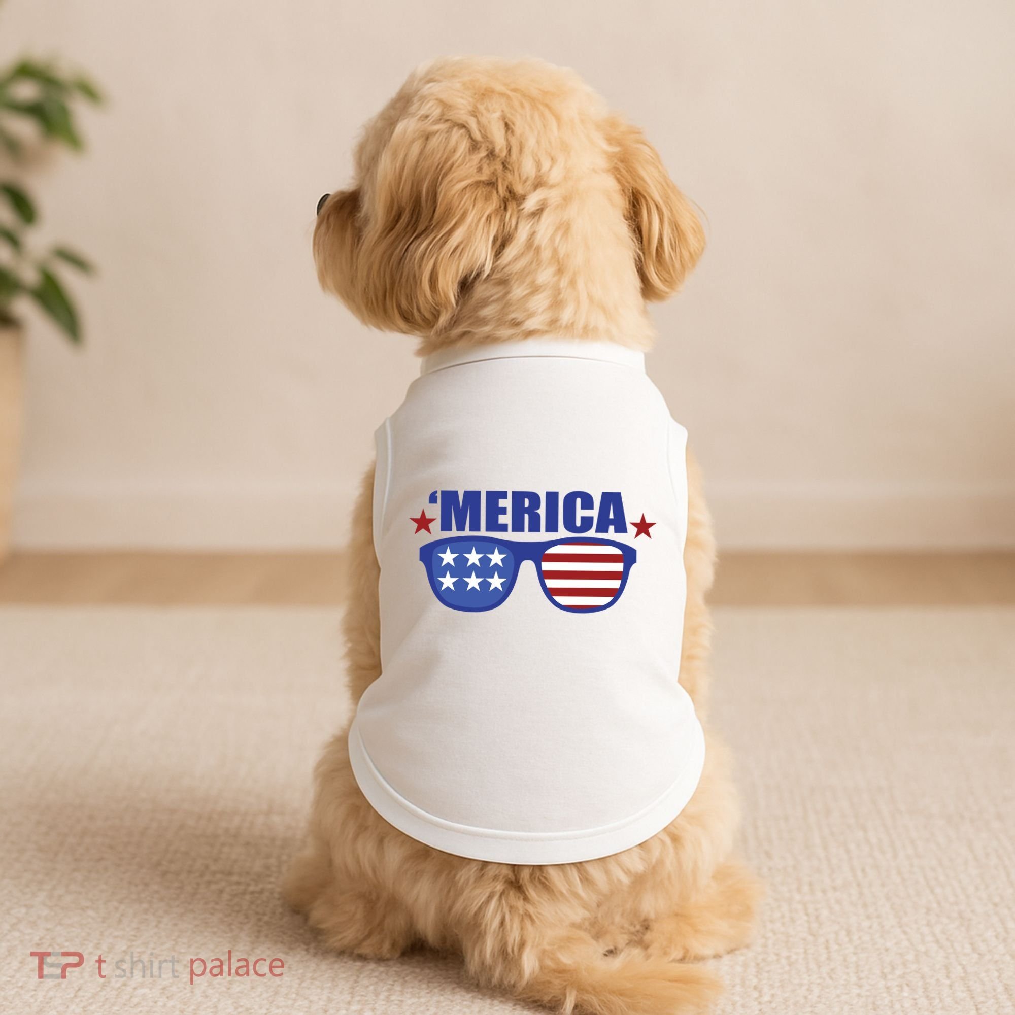 Merica USA 4th Of July Doggie Tank