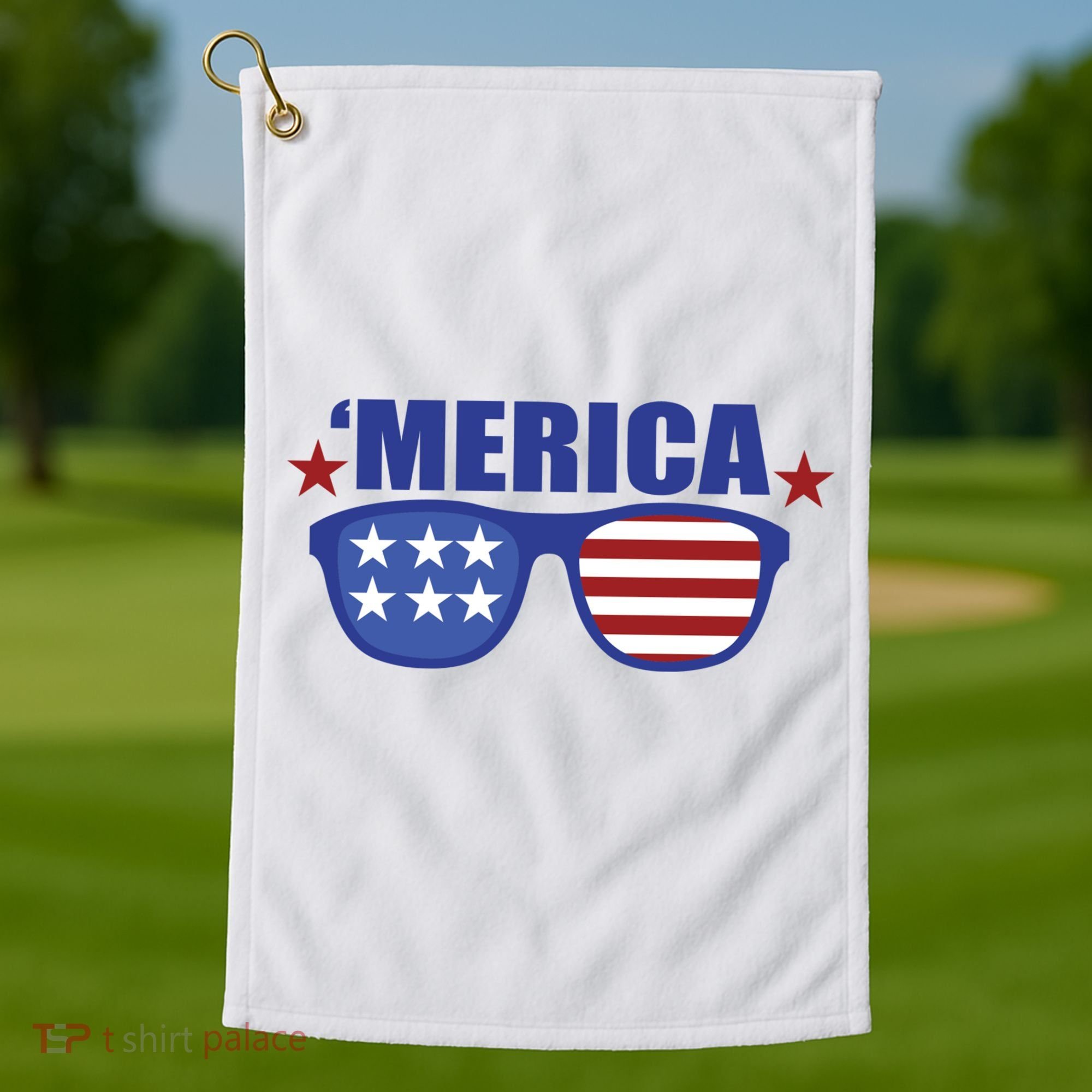 Merica USA 4th Of July Golf Towel