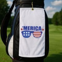 Merica USA 4th Of July Golf Towel thumb 2
