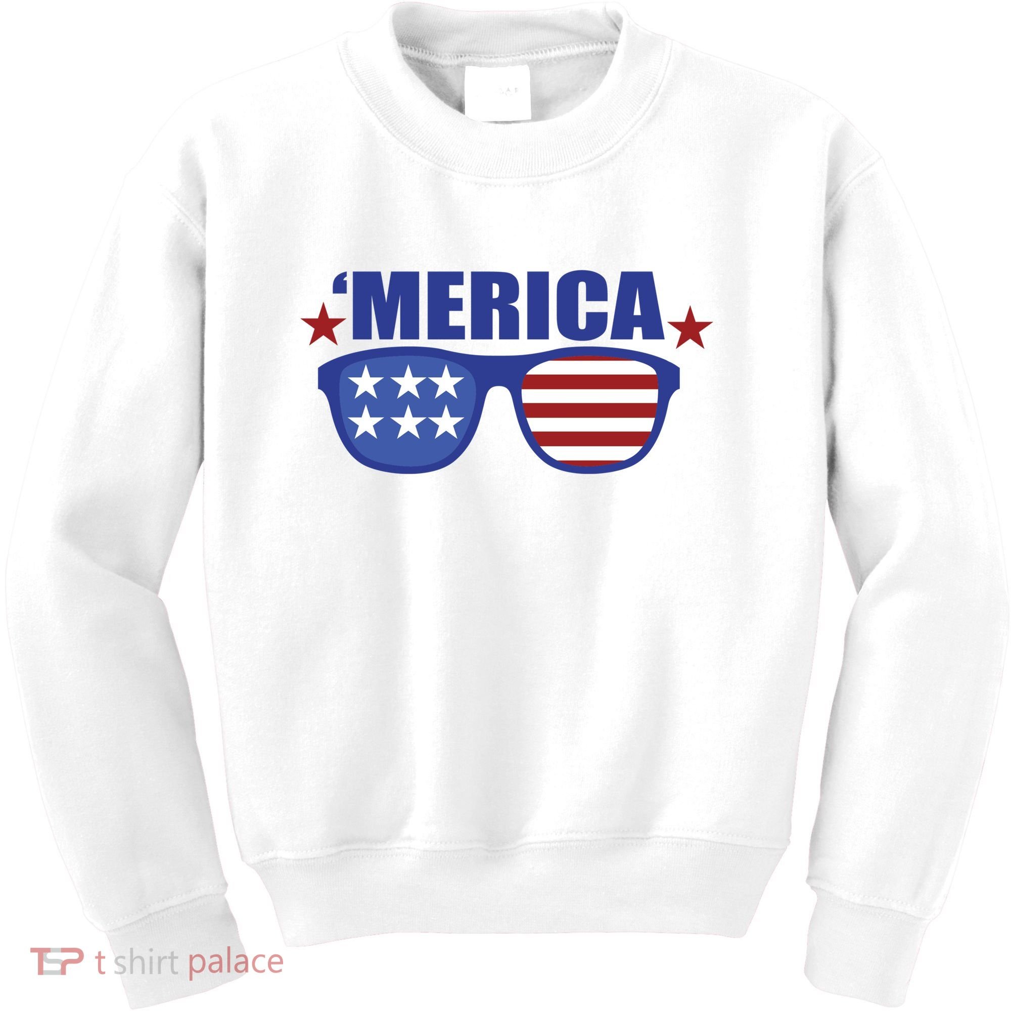 Merica USA 4th Of July Kids Sweatshirt