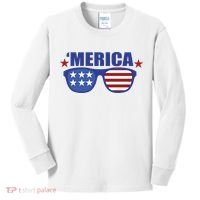 Merica USA 4th Of July Kids Long Sleeve Shirt thumb 0