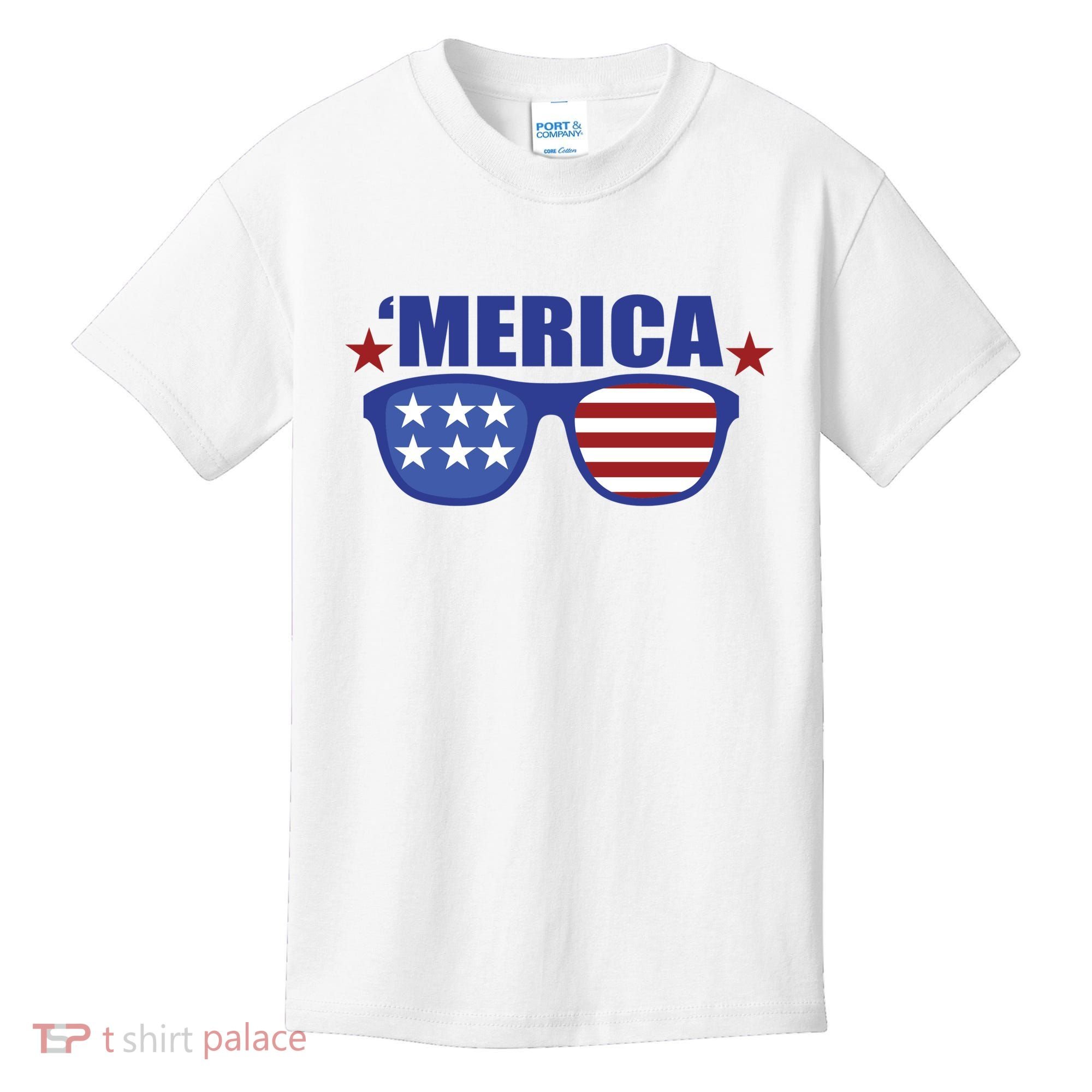 Merica USA 4th Of July Kids T-Shirt
