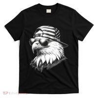Merica Usa American Flag Patriotic 4th Of July Bald Eagle T-Shirt thumb 0