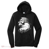 Merica Usa American Flag Patriotic 4th Of July Bald Eagle Women's Hoodie thumb 0