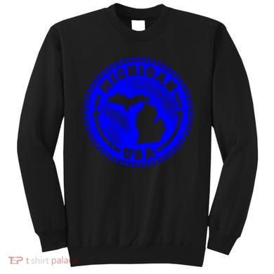 Michigan USA Blue Logo Sweatshirt