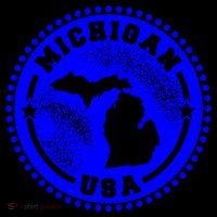 Michigan USA Blue Logo Sweatshirt thumb 3
