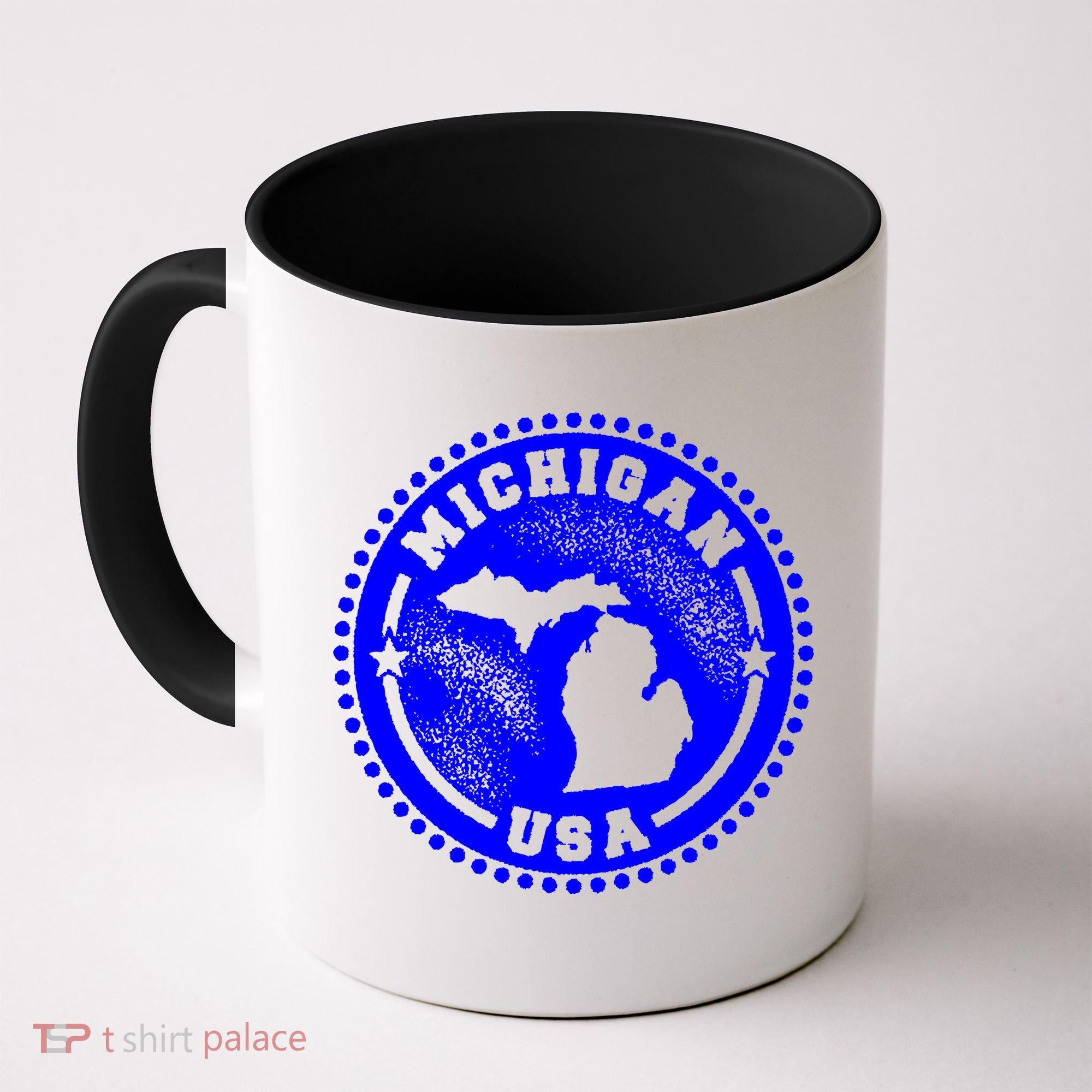 Michigan USA Blue Logo Coffee Mug