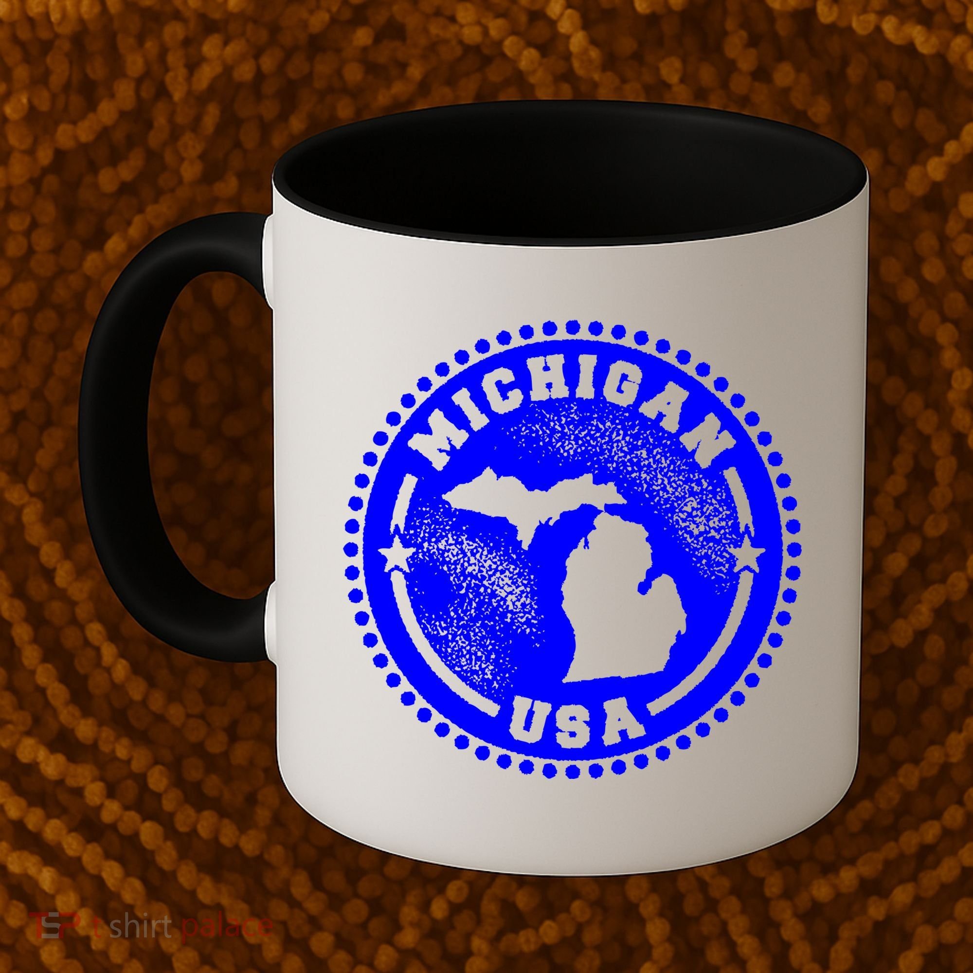 Michigan USA Blue Logo Coffee Mug