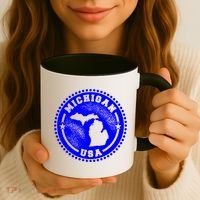 Michigan USA Blue Logo Coffee Mug thumb 3