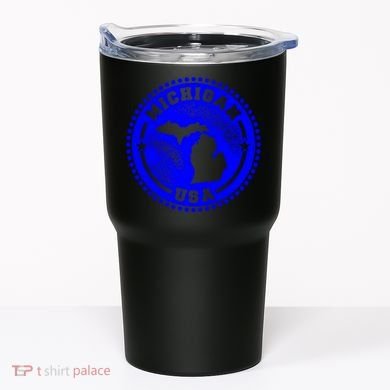 Michigan USA Blue Logo Tumbler
