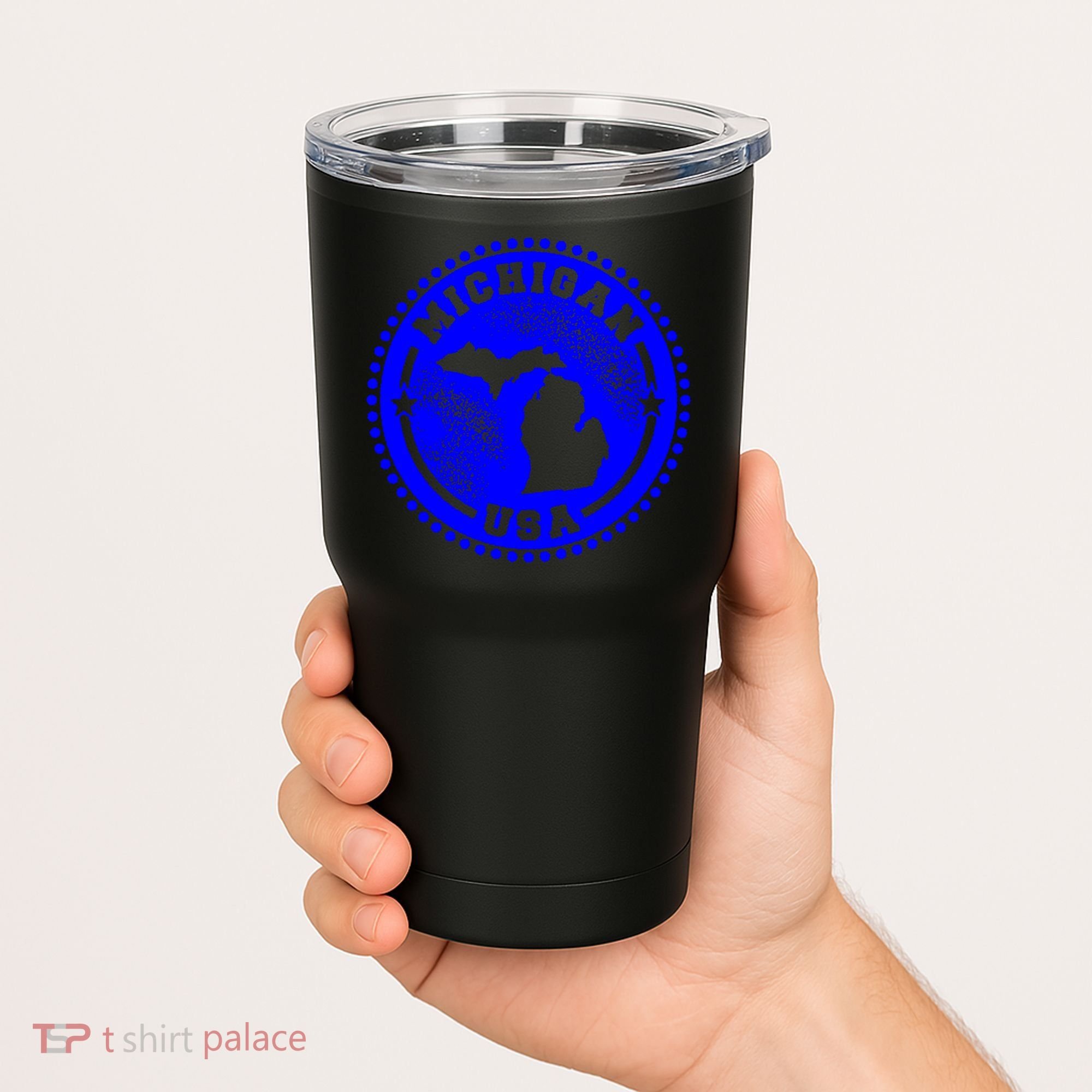 Michigan USA Blue Logo Tumbler
